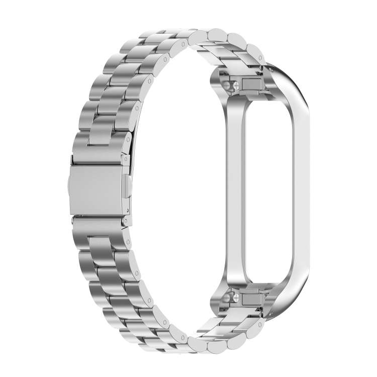 For Samsung Galaxy Fit2 SM-R220 Three-beads Steel Watch Band(Silver)
