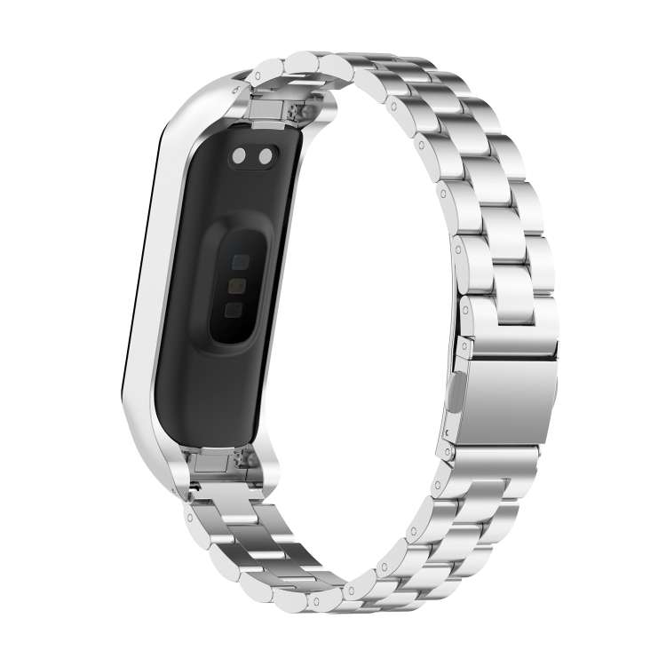 For Samsung Galaxy Fit2 SM-R220 Three-beads Steel Watch Band(Silver)