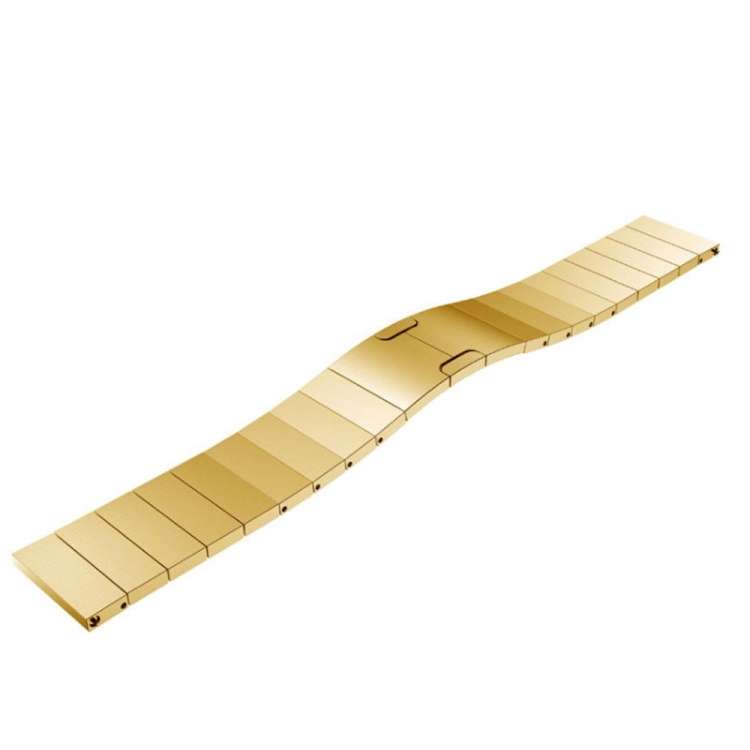 For Huawei GT3 46mm Watch One-bead Steel Original Buckle Watch Band,Width 22mm(Gold)