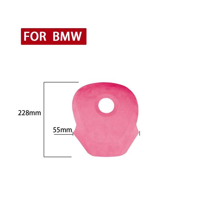 Car Suede Wrap Steering Wheel Decorative Cover for BMW X3 F25 2011-2017 Low-level Configuration Vers