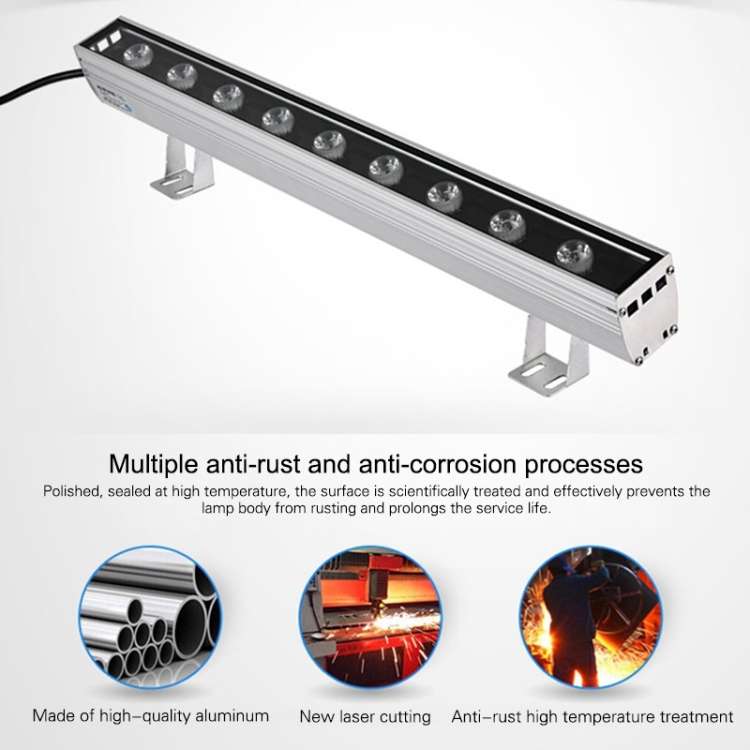 24W LED Embedded Buried Lamp IP65 Waterproof Rectangular Landscape Platform Stair Step Lamp(Yellow L