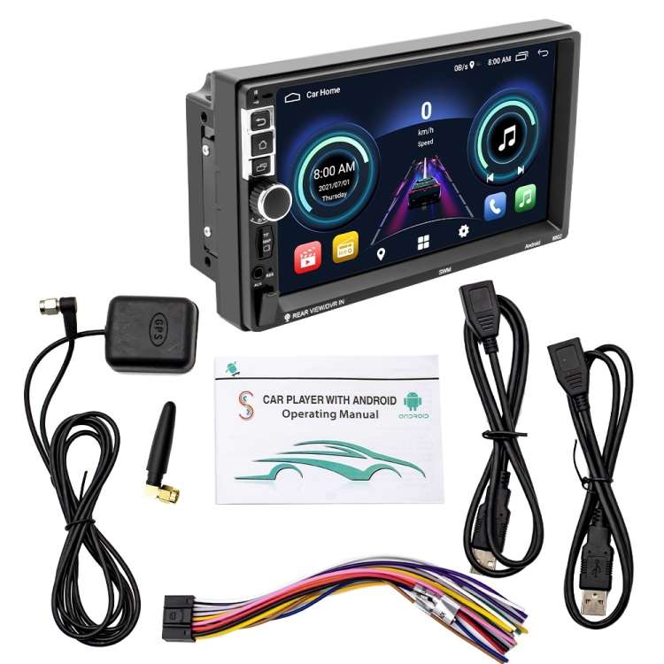 S-8802C 7 inch IPS Screen Car Android Player GPS Navigation Bluetooth Touch FM Radio CarPlay, Suppor