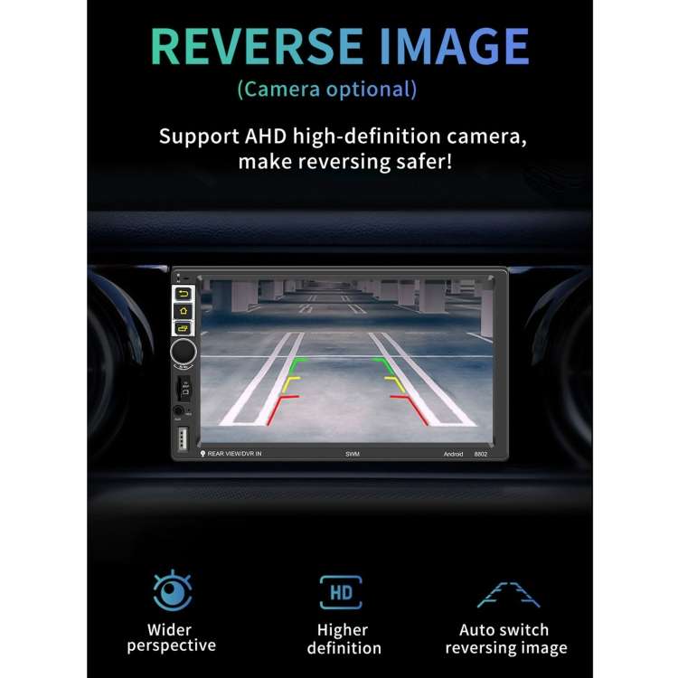 S-8802C 7 inch IPS Screen Car Android Player GPS Navigation Bluetooth Touch FM Radio CarPlay, Suppor