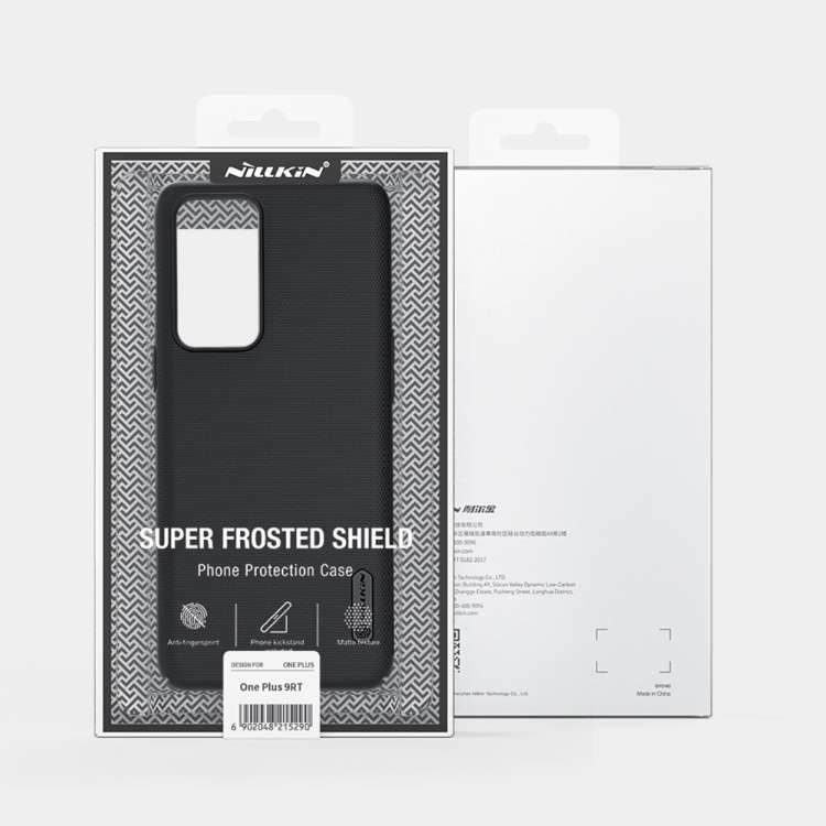 For OnePlus 9RT 5G NILLKIN Frosted Concave-convex Texture PC Phone Case(Black)
