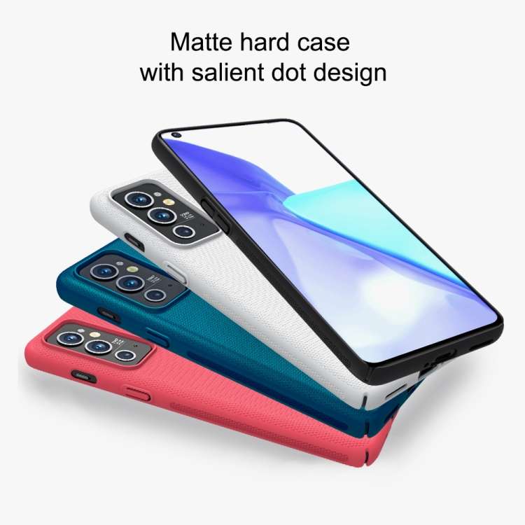 For OnePlus 9RT 5G NILLKIN Frosted Concave-convex Texture PC Phone Case(Black)