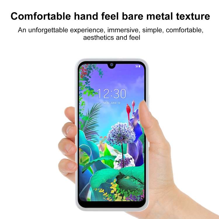 TPU Phone Case For LG Q60(Transparent White)