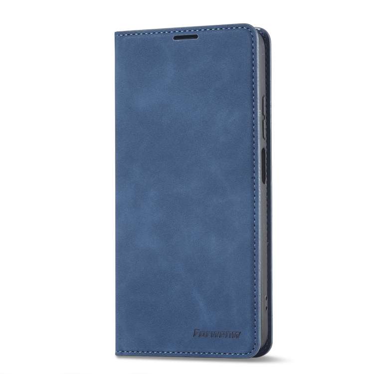 For Xiaomi Poco X4 Pro 5G Forwenw Dream Series Oil Edge Strong Magnetism Leather Phone Case(Blue)