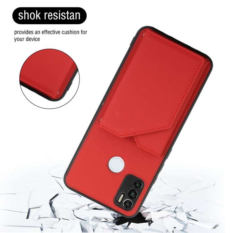 For Tecno Spark 5 Air / 6 Air Skin Feel PU + TPU + PC Phone Case(Red)