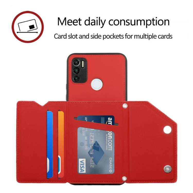 For Tecno Spark 5 Air / 6 Air Skin Feel PU + TPU + PC Phone Case(Red)