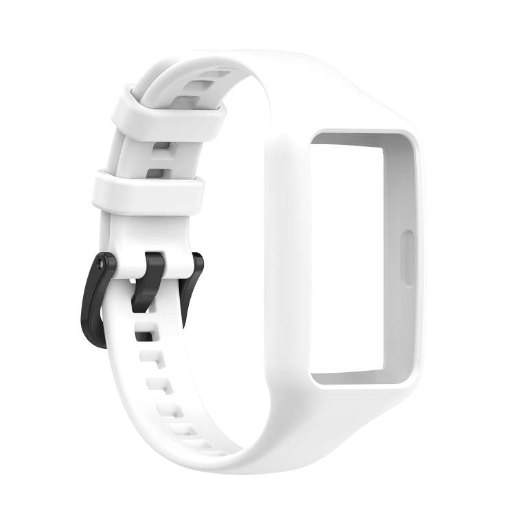 For Huawei Band 7 / 6 Pro / 6 / Honor Band 7 / 6 Universal Integrated Silicone Watch Band(White)