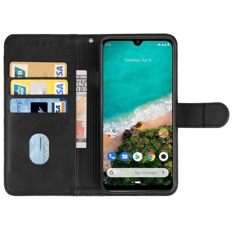 For Xiaomi Mi A3 Leather Phone Case(Black)