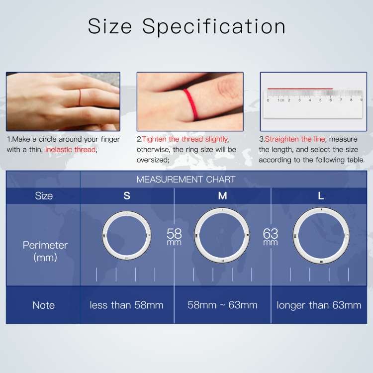 JAKCOM R5 Smart Ring Multifunction Smart Wear Ring, Size:M