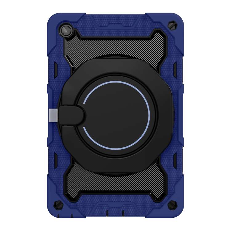 For Lenovo Tab M10 Plus 3rd Gen Armor Contrast Color Silicone + PC Tablet Case(Navy Blue)