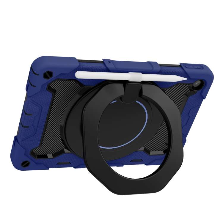 For Lenovo Tab M10 Plus 3rd Gen Armor Contrast Color Silicone + PC Tablet Case(Navy Blue)