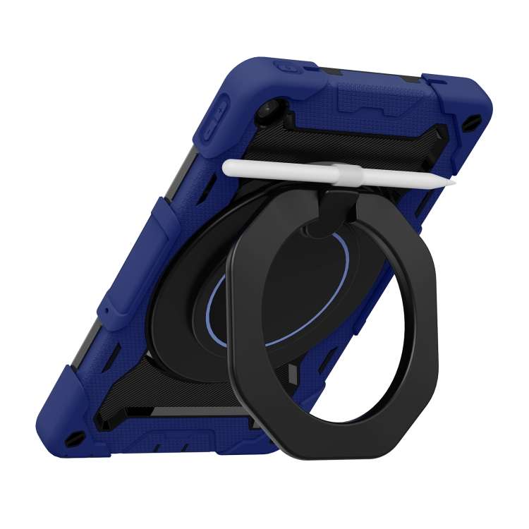 For Lenovo Tab M10 Plus 3rd Gen Armor Contrast Color Silicone + PC Tablet Case(Navy Blue)