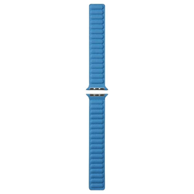 Magnetic Two-color Loop Slim Leather Watch Band For Apple Watch Ultra 49mm&Watch Ultra 2 49mm / Seri