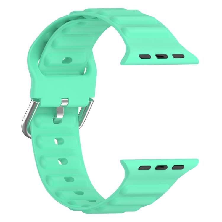 Ocean Ripple Watch Band For Apple Watch Series 8&7 41mm / SE 2&6&SE&5&4 40mm(Spearmint Green)