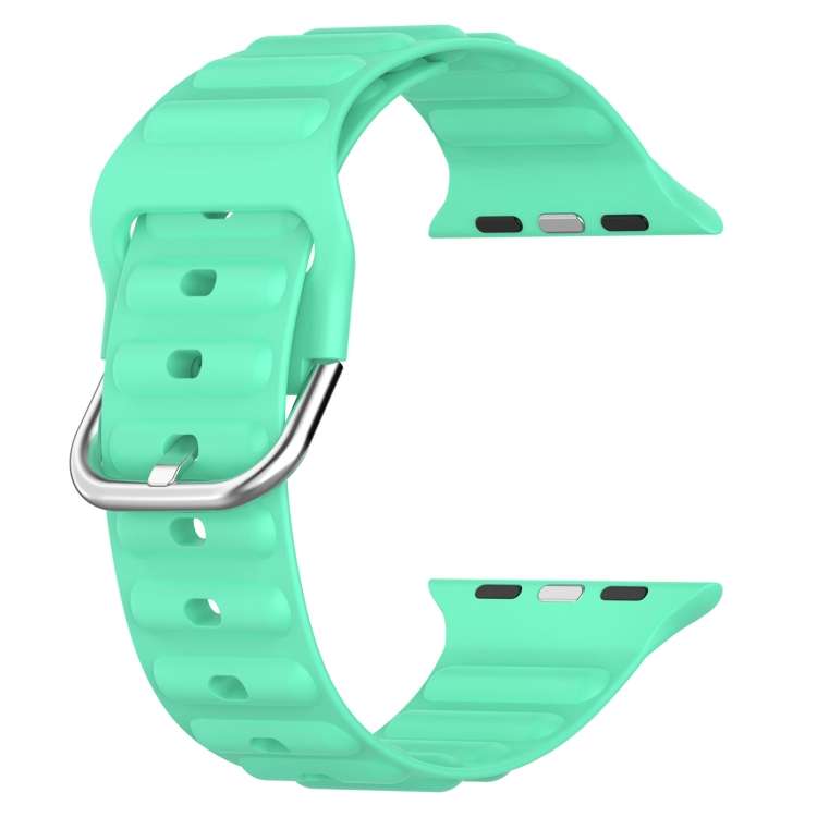 Ocean Ripple Watch Band For Apple Watch Series 8&7 41mm / SE 2&6&SE&5&4 40mm(Spearmint Green)