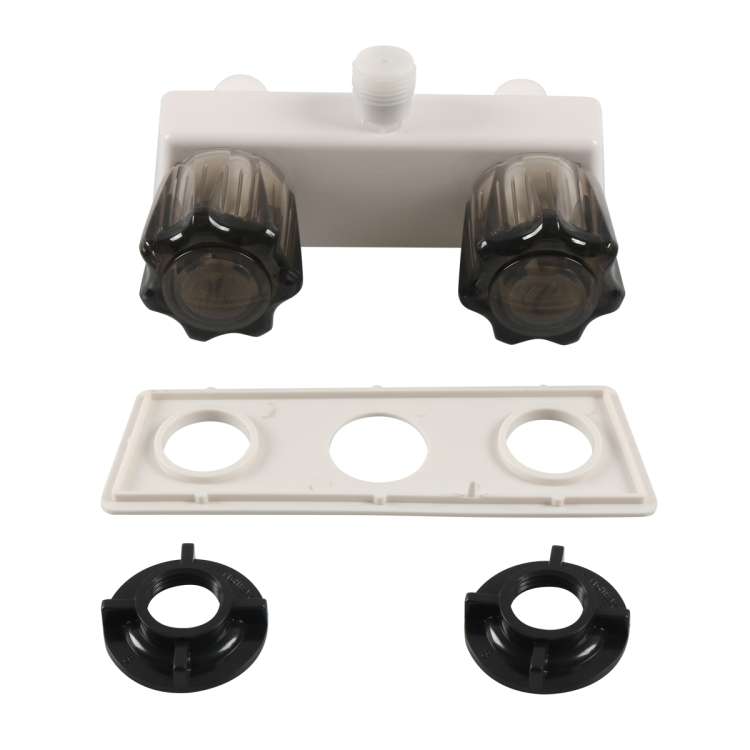 A7616-01 Dual Knob RV Shower Faucet Valve Diverter(Brown)
