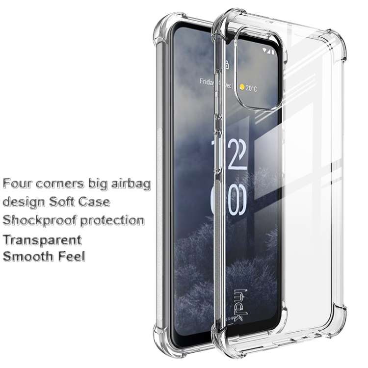 For Nokia G60 5G imak Shockproof Airbag TPU Phone Case(Transparent)