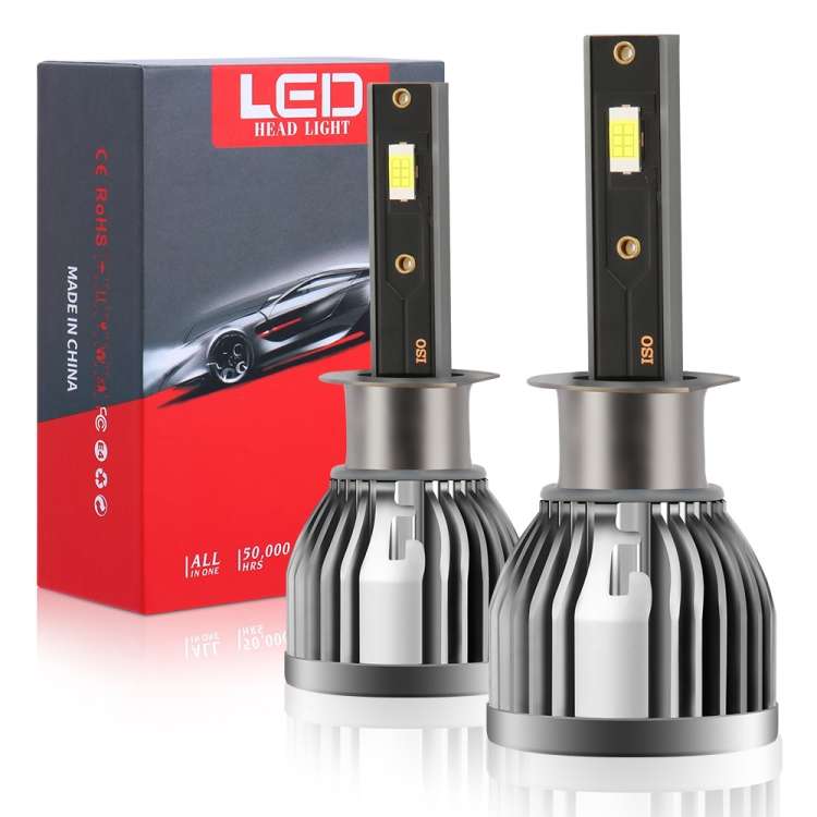 Q3 1 Pair H1 30W / 3000LM / DC9-36V / 6000K IP68 Waterproof Car LED Headlight