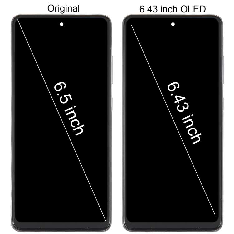 For Samsung Galaxy A52s 5G SM-A528 6.43 inch OLED LCD Screen for Digitizer Full Assembly with Frame