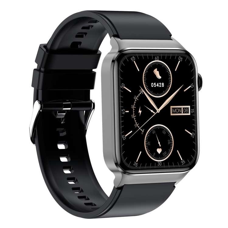 T50 1.85 inch Silicone Band IP67 Waterproof Smart Watch Supports Voice Assistant / Health Monitoring
