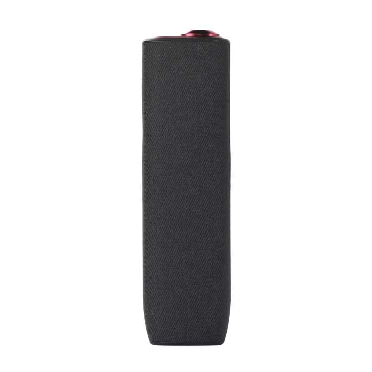 For IQOS ILUMA ONE Twill TPU+PU Electronic Cigarette Case with Lanyard(Black)