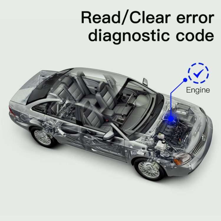 KUULAA KL-DW006 Bluetooth 4.0 OBDII Car Diagnostic Scanner(Dark Green)