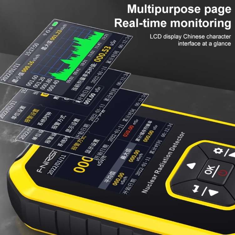Fnirsi GC01 Home Lndustrial Marble Radioactive X / Y Ray Nuclear Radiation Detector Geiger Counter(Y
