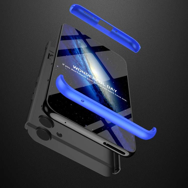 For Samsung Galaxy A54 5G GKK Three Stage Splicing Full Coverage PC Phone Case(Black Blue)