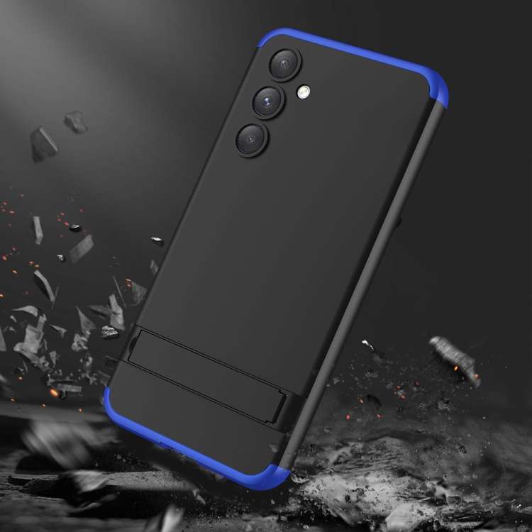 For Samsung Galaxy A54 5G GKK Three Stage Splicing Full Coverage PC Phone Case(Black Blue)