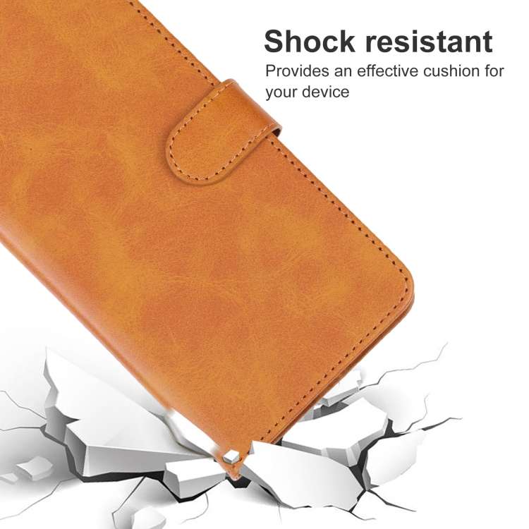For Tecno Pop 7 Leather Phone Case(Brown)