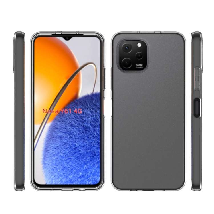 For Huawei Nova Y61 4G Waterproof Texture TPU Phone Case(Transparent)
