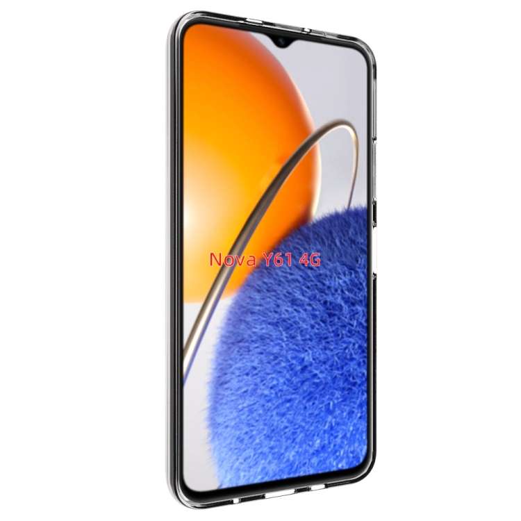 For Huawei Nova Y61 4G Waterproof Texture TPU Phone Case(Transparent)