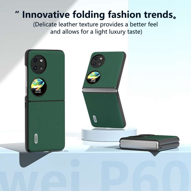 For Huawei Pocket 2 ABEEL Genuine Silky Soft Black Edge Phone Case(Green)