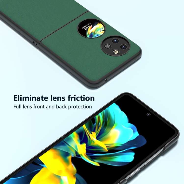 For Huawei Pocket 2 ABEEL Genuine Silky Soft Black Edge Phone Case(Green)