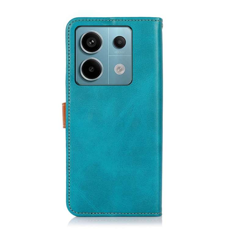 For Xiaomi Redmi Note 13 Pro 5G Global/Poco X6 5G KHAZNEH Cowhide Texture Flip Leather Phone Case(B