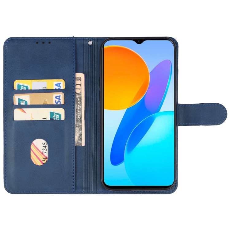 For Honor X6s Leather Phone Case(Blue)