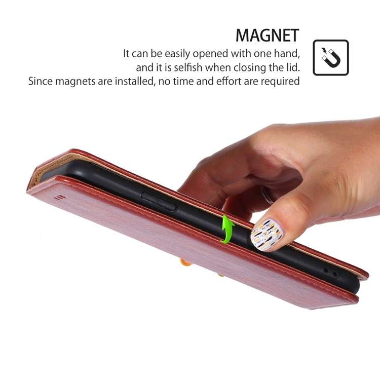 For Infinix Note 40 Pro 4G Gloss Oil Solid Color Magnetic Leather Phone Case(Brown)