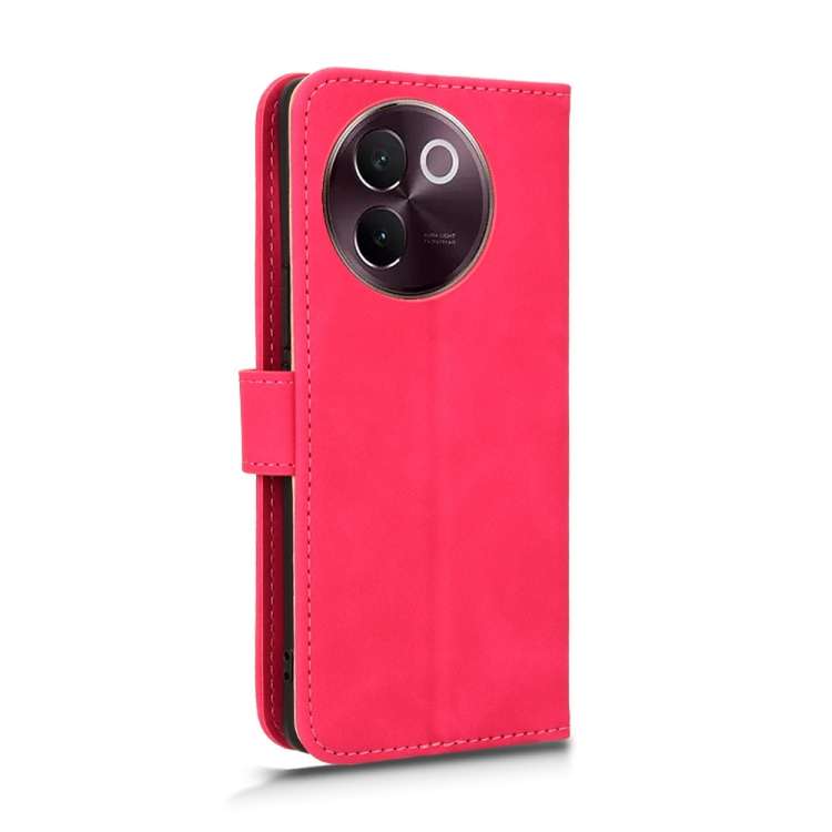 For vivo V30E 5G Skin Feel Magnetic Flip Leather Phone Case(Rose Red)