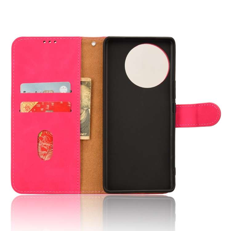 For vivo V30E 5G Skin Feel Magnetic Flip Leather Phone Case(Rose Red)