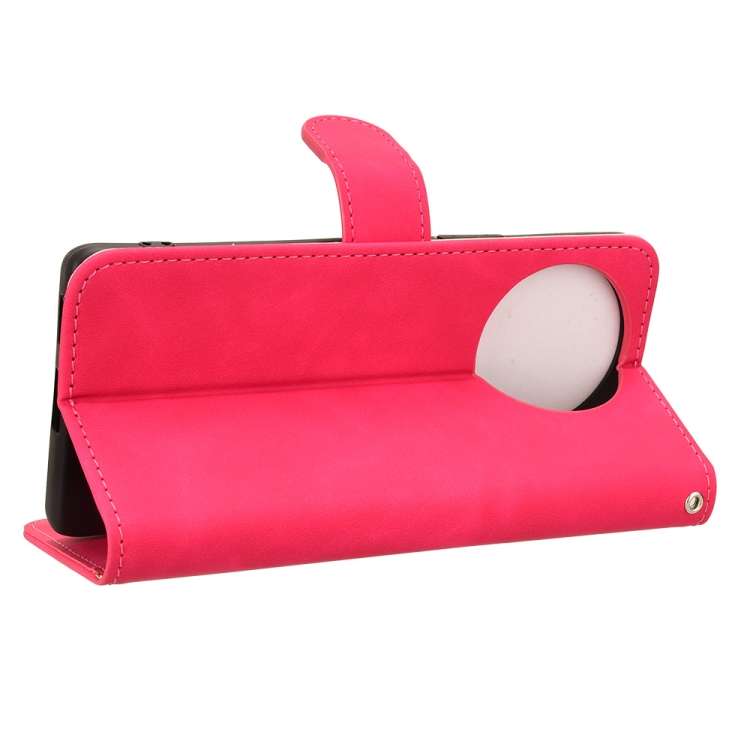 For vivo V30E 5G Skin Feel Magnetic Flip Leather Phone Case(Rose Red)
