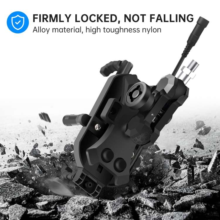 WUPP ZH-1848B1 15W Motorcycle Wireless Fast Charging Phone Navigation Holder, Style:M8 Ball Joint