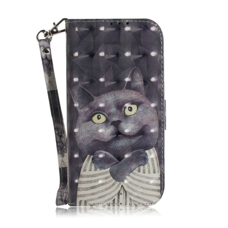 For Infinix Smart 7 HD 3D Colored Horizontal Flip Leather Phone Case(Hug Cat)