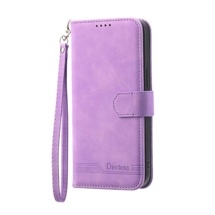 For Xiaomi Redmi Note 12S 4G Global Dierfeng Dream Line TPU + PU Leather Phone Case(Purple)