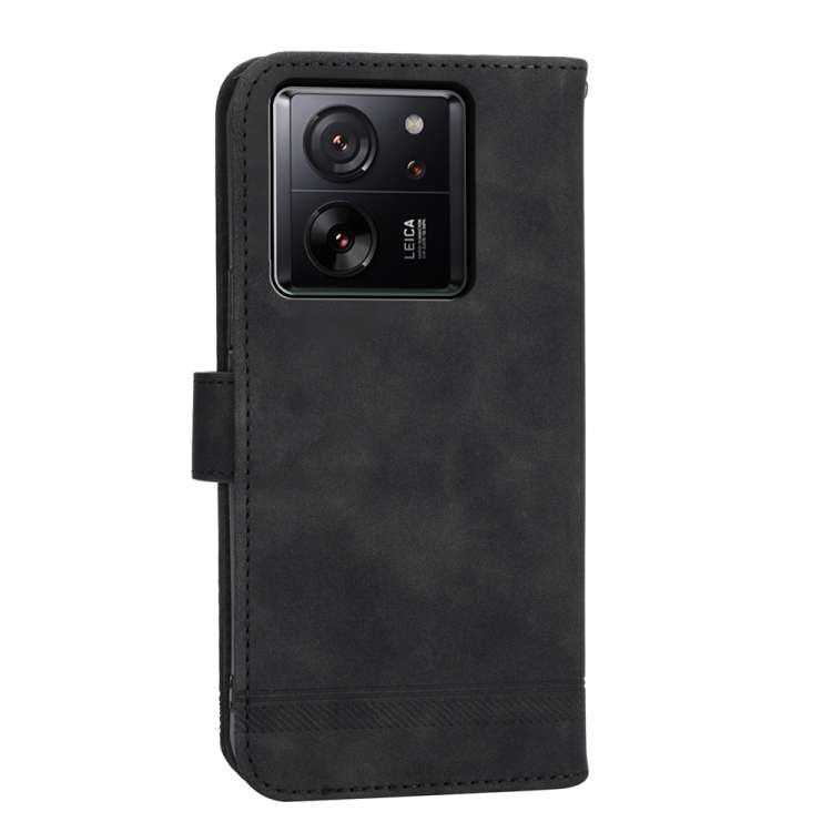 For Xiaomi 13T Dierfeng Dream Line TPU + PU Leather Phone Case(Black)