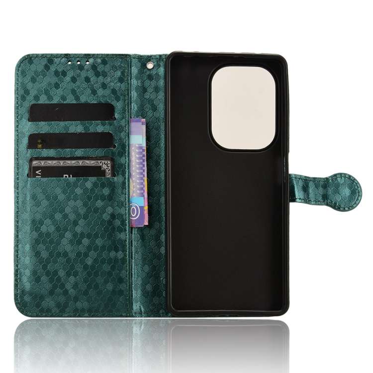 For Xiaomi Poco M6 Pro 4G Honeycomb Dot Texture Leather Phone Case(Green)
