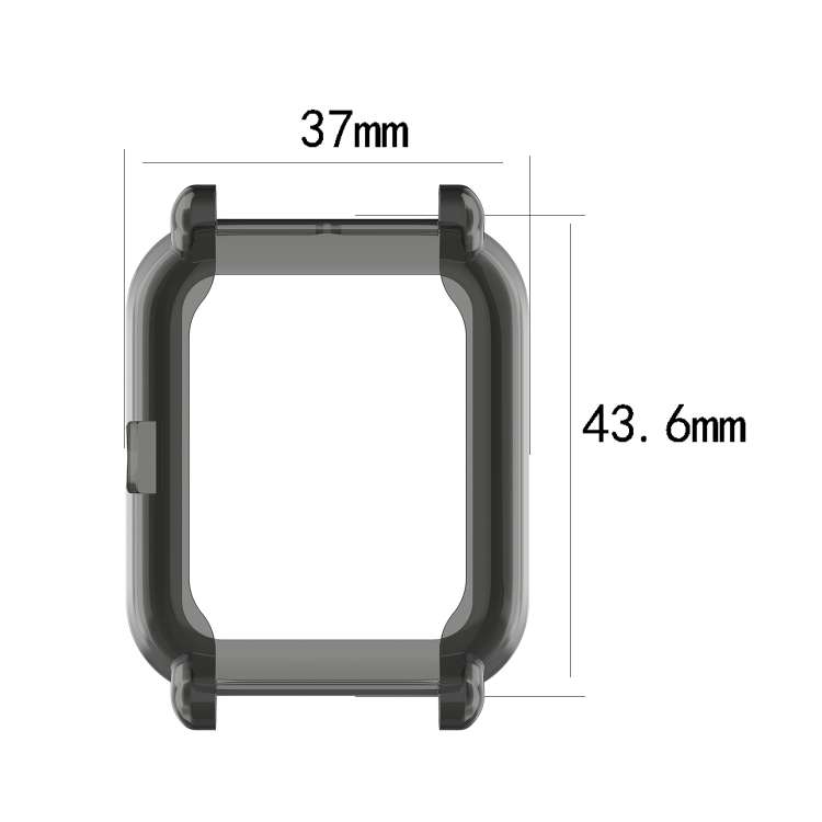 For Amazfit Bip Lite Version 1S / Bip S Transparent TPU Watch Protective Case(Transparent White)
