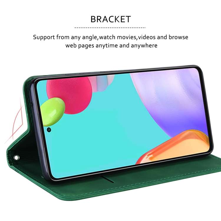 For Huawei nova Y70 / Y70 Plus Frosted Business Magnetic Horizontal Flip PU Phone Case(Green)